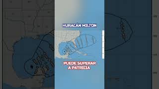 huracán Milton se fortalece hurricane meteorology tormenta alerta hurricaneseason mexico [upl. by Kenwood]