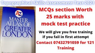 Topographical Skills Assessment Test 2022  MCQs sections worth 25 marks with mock test practice [upl. by Vizzone495]