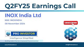 Inox India Ltd  Q2FY25  Earnings Conference Call  earningcall concall inoxindia [upl. by Arst]