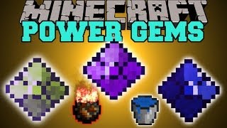 Minecraft POWER GEMS CRAFT SPECIAL WEAPONS amp ARMOR WITH ABILITIES Mod Showcase [upl. by Eimmit287]