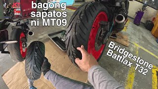 Palit bagong gulong Bridgestone Battlax T32 [upl. by Fahland]