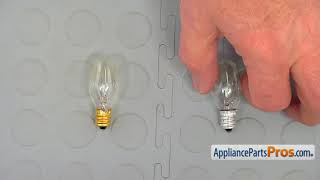 How To WhirlpoolKitchenAidMaytag Light Bulb W10857122 [upl. by Farlay]