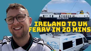 IRELAND TO THE UK IN 20 MINS BY FERRY ⛴️ 🇮🇪🇬🇧Carlingford Lough Greenore ➡️ Greencastle [upl. by Breanne]