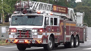 Berwyn Heights Volunteer Fire Department Truck 814 Spare Responding [upl. by Eleinad422]