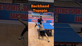 Backhand Topspin in Table Tennis 🏓 Frustration after Loosing A Point in Ping Pong [upl. by Anawqahs]