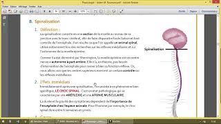 Controle Supra spinal des réflexes médullaires [upl. by Esmond]