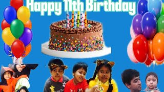 Happy 11th birthday by my uncle ​⁠sumancafe9786 a2zdotin598 [upl. by Furie]