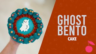 Mini Ghost Lambeth Bento Cake Tutorial  How To Halloween Cake [upl. by Bendite]