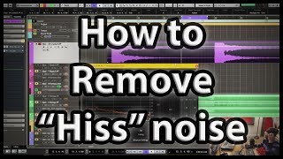 Using iZotope RX6 Spectral DeNoise to remove Hiss [upl. by Hanforrd]