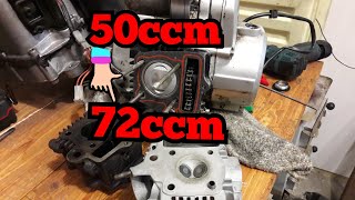 Changing the capacity of the Ogar 900 50ccm to 70ccm tuning Power increase [upl. by Anitsahs747]