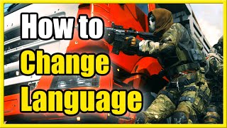 How to Change the Language In COD Modern Warfare 2 Fast Tutorial [upl. by Bravin]