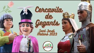 Cercavila de Gegants  Sant Jordi Mataró 2023 [upl. by Tnerb]