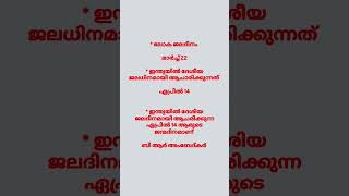 ജലദിനം  Confusing Facts  PSC GK psc pscgk facts keralapsc keralapscimportantquestions [upl. by Maupin]