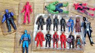 AVENGERS TOYSAction FiguresUnboxingCheap PriceIronmanHulkThor SpidermanToys [upl. by Eilhsa93]