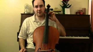 Allegro Moderato by Bach  Cello Lessons Book 3 [upl. by Decrem]