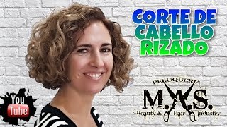 Como cortar cabello rizado en media melena capas degradado o desgrafilado Layers Curly Haircut [upl. by Cirala856]