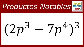 Productos notables binomio al cubo Ejercicio 4 [upl. by Song]