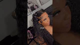 water wave frontal wig install wigtutorial wiginstall humanhairwig waterwavewigs [upl. by Lalitta965]