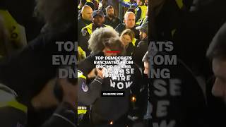 Top democrats evacuated from DNC HQ during antiwar protests [upl. by Eatton266]