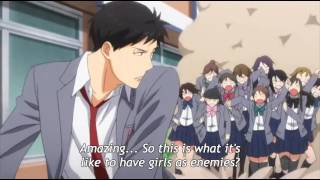 Gekkan Shoujo Nozakikun Funny Scene from EP 5  Having Girl Rivals [upl. by Aikam]