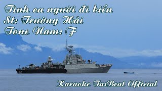 Karaoke Tình Ca Người Đi Biển  Tone Nam  TAS BEAT [upl. by Eecal]