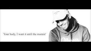 Chris Brown  Text Message featTyga Lyric Video [upl. by Fulbright]