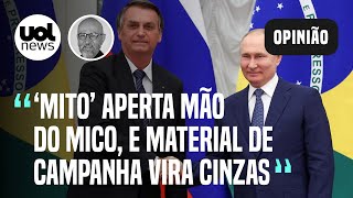 Guerra na Ucrânia Foto de Bolsonaro com Putin é mito apertando mão de mico diz Josias de Souza [upl. by Conias984]