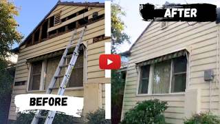 Weatherboard House Transformation Repairs Sanding and Painting in Melbourne [upl. by Celin104]