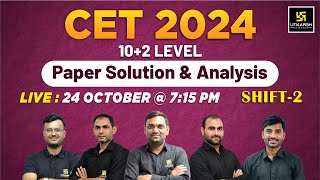 24 Oct Raj Cet Paper Solution 2024  Raj CET102 Paper Solution Shift 2  Utkarsh Classes [upl. by Justino]