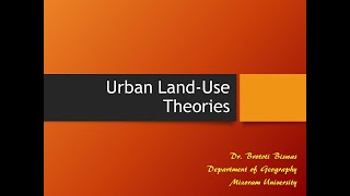 Urban Land UseUrban Morphology TheoriesModels  Part A [upl. by Nylsirhc364]