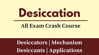 Desiccation  Process Of Desiccation In Hindi Urdu  Desiccator In Laboratory  Online Tutoring [upl. by Gemperle]