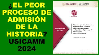 Soy Docente ¿EL PEOR PROCESO DE ADMISIÓN DE LA HISTORIA USICAMM 2024 [upl. by Hollyanne148]