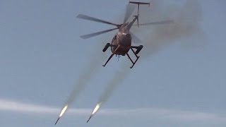 MD 530F Cayuse Warrior Attack Helicopter In Action [upl. by Doggett629]