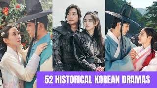 52 HISTORICAL KOREAN DRAMAS  20102021  King  Queen  Crown Prince  Crown Princess  Updates 👇 [upl. by Xylia873]