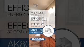 Air King AK80LS quiet bathroom exhaust fan [upl. by Halil]