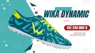 Review Giày đá bóng Wika Dynamic xanh ngọc giá rẻ chỉ 249k có gì [upl. by Annai]