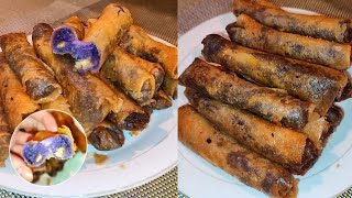 KAMOTE UBE CHEESE TURON🤍 [upl. by Kast]