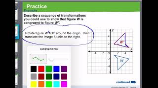 Describing Sequences of Transformations Example 1 [upl. by Cita547]