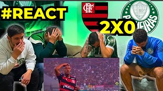 REACT FLAMENGO 2 X 0 PALMEIRAS  ACABOU… [upl. by Ibby133]