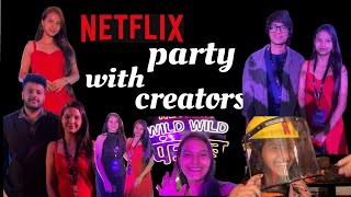 Netflix party with creators✨ Arushi Rautela vlogs [upl. by Kluge]