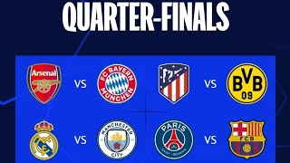 🚨 CHAMPIONS LEAGUE QUARTER FINAL DRAW LIVE [upl. by Tootsie814]