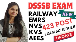 dsssb prt tgt pgt exam date 2024  railway prt tgt pgt  KVS NVS EMRS AEES  prt tgt pgt exam date [upl. by Rosie]