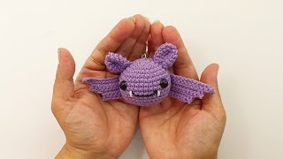 Esaiest DIY Bat Keychain  Crochet for Beginners [upl. by Trish49]