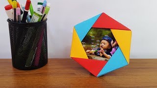 How to Make DIY Photo Frame at Home  Paper Photo Frame Easy [upl. by Divaj312]