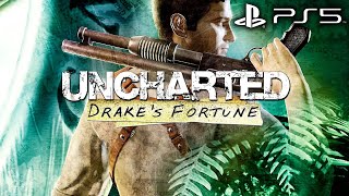 UNCHARTED DRAKES FORTUNE PS5 Remastered Gameplay Walkthrough Full Game [upl. by Leamhsi]