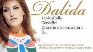 Dalida  Gondolier  Paroles Lyrics [upl. by Assilym]