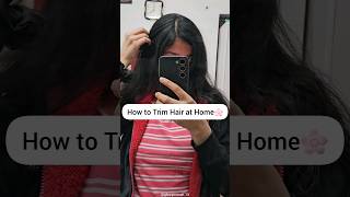 How to Trim Hair At Home  Glow Yourself shorts glowyourself haircare [upl. by Ylrehc349]