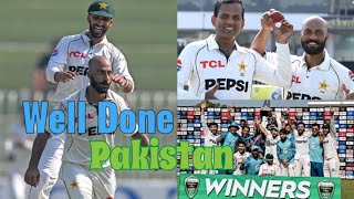 Pakistan beat England in 3rd test to win series 21 Aaqib Javed Sajid amp Nouman is Man Of Series [upl. by Anton]