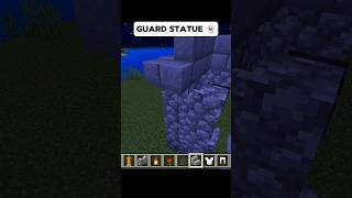 Build GUARD STATUE 👻 in Minecraft shorts minecraft [upl. by Aubrette457]