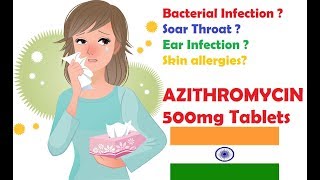 Azithromycin Tablet 500 mg Review in Hindi  Azithromycin Tablet [upl. by Atinuj]